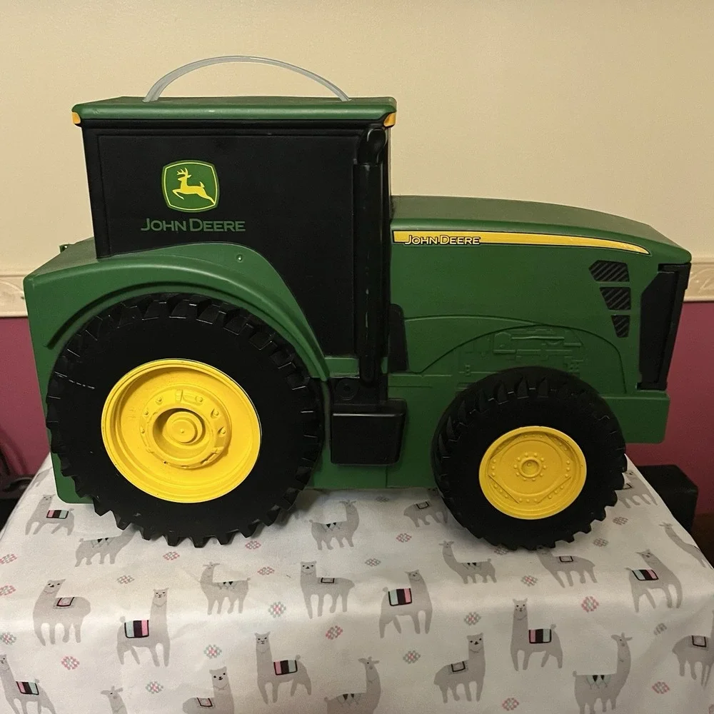 ERTL Tomy‎ John Deere Tractor You Carry Storage Carrying Case Green 13.5
